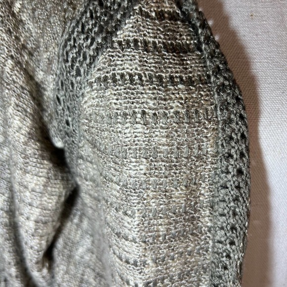 Pretty Tan Brown Lightweight Knit Long Sleeve Cardigan Size Small - Picture 4 of 7